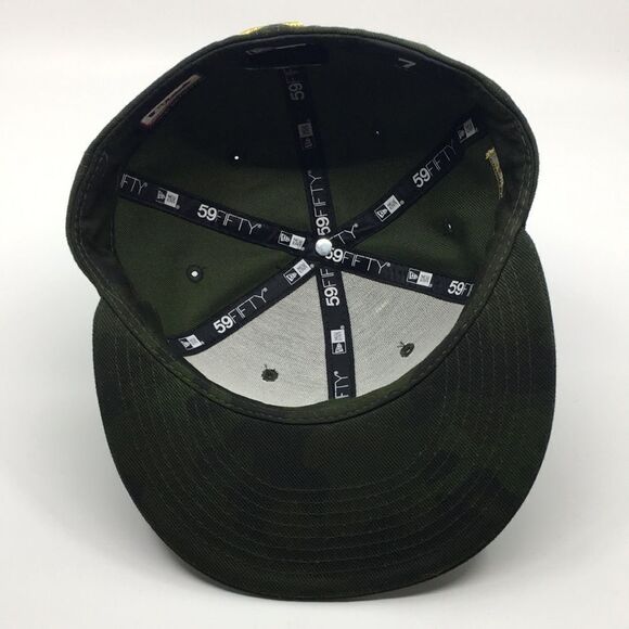 New Era Chicago Cubs Armed Forces Memorial Day Camo 59FIFTY Fitted Hat Sz 7 - Picture 9 of 16
